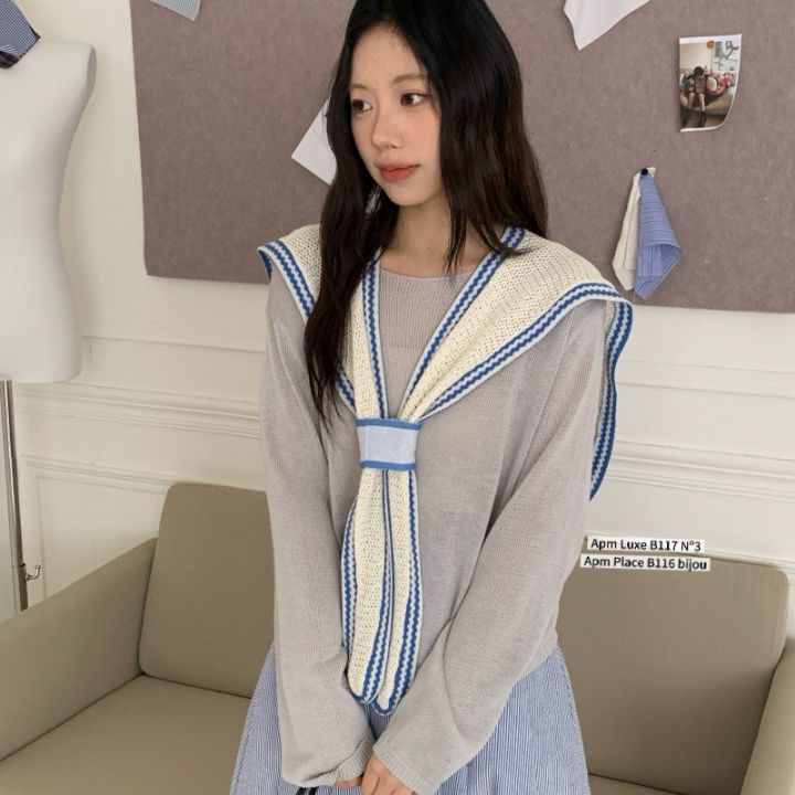 N3韓國代購女士新款推薦26春夏時尚熱賣休閑圍巾披肩披肩N3圍巾/披肩