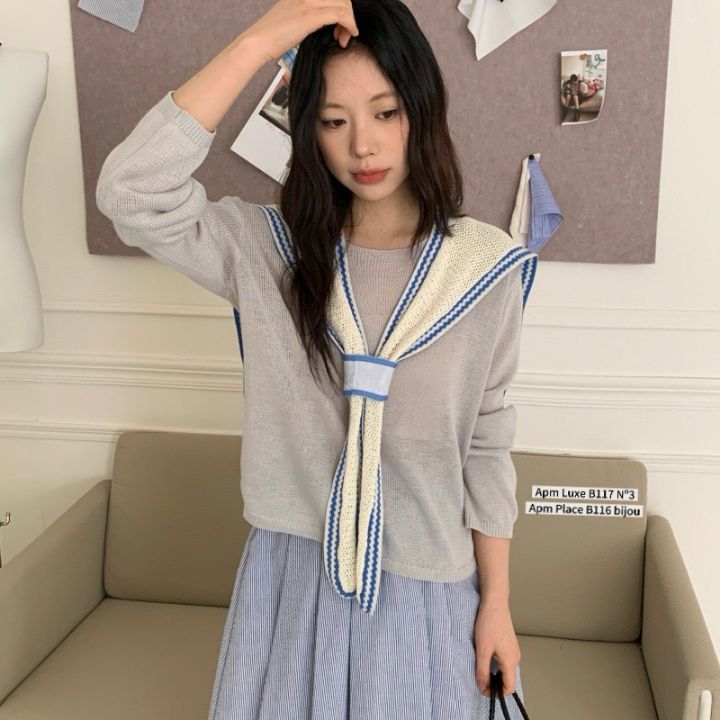 N3韓國代購女士新款推薦26春夏時尚熱賣休閑圍巾披肩披肩N3圍巾/披肩