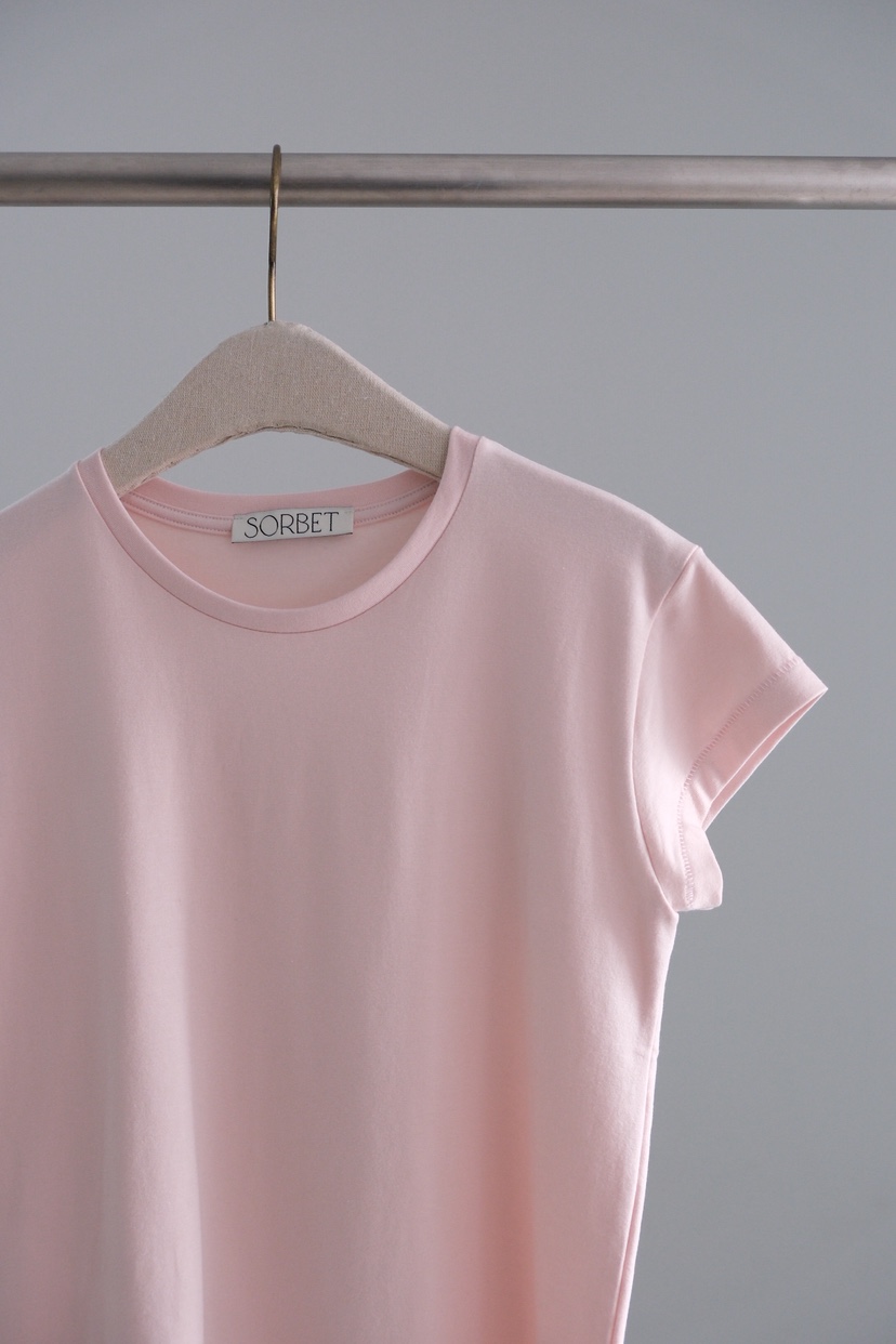 SORBET/FLAT WHITE韓國直郵實拍女士新品熱賣推薦職業T恤SORBET/FLAT WHITET恤