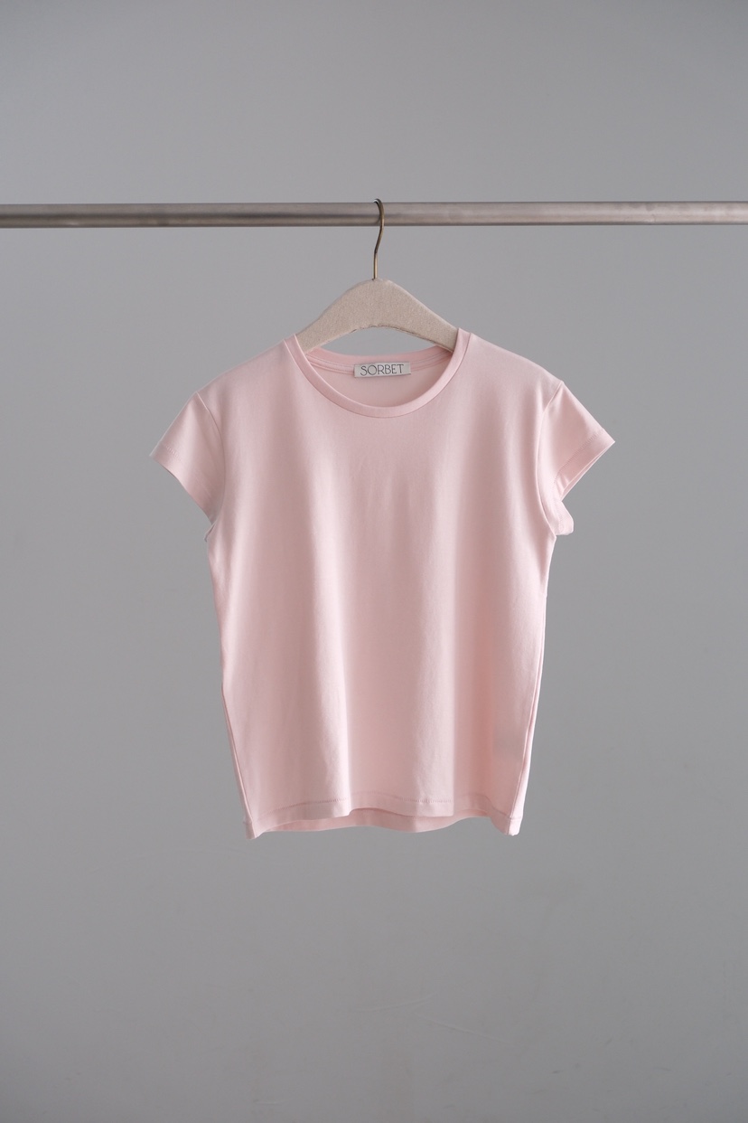 SORBET/FLAT WHITE韓國直郵實拍女士新品熱賣推薦職業T恤SORBET/FLAT WHITET恤圖色1