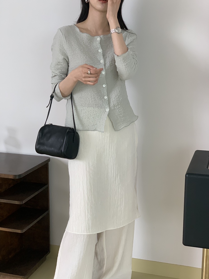 NOTICE韓國東大門代購女士新款職業休閑時尚長袖T恤圓領開衫NOTICE長袖T恤