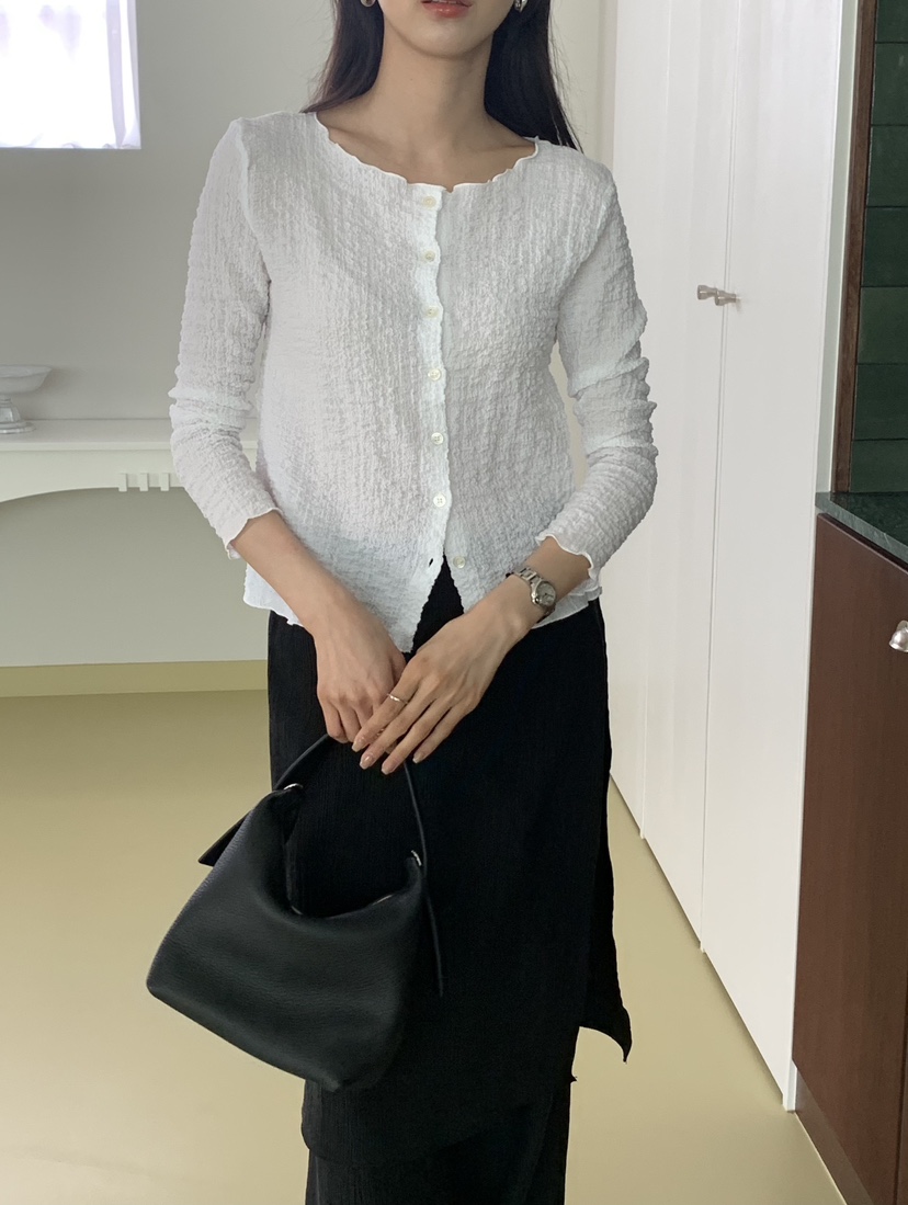 NOTICE韓國東大門代購女士新款職業休閑時尚長袖T恤圓領開衫NOTICE長袖T恤