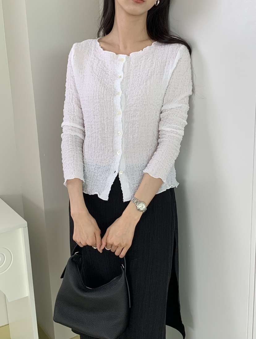 NOTICE韓國東大門代購女士新款職業休閑時尚長袖T恤圓領開衫NOTICE長袖T恤