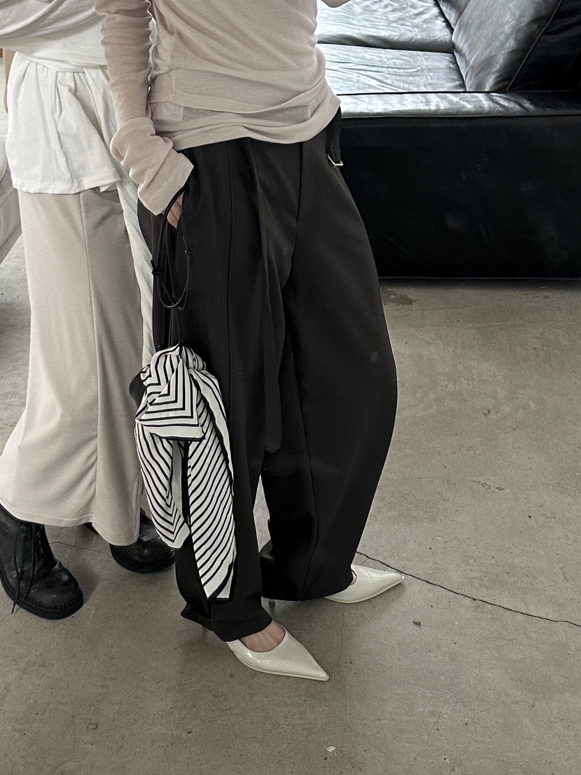 BOWIE韓國代購女裝新品推薦26春夏熱賣休閑職業時尚休閑褲BOWIE休閑褲