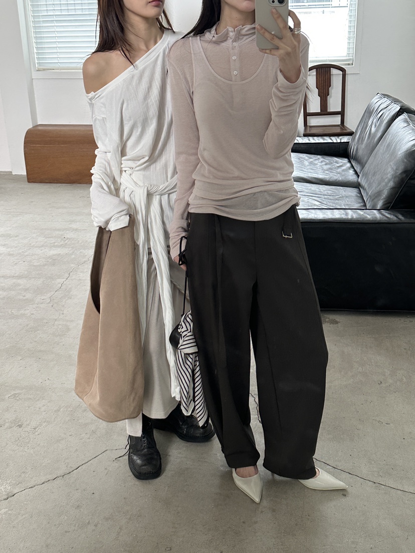 BOWIE韓國代購女裝新品推薦26春夏熱賣休閑職業時尚休閑褲BOWIE休閑褲