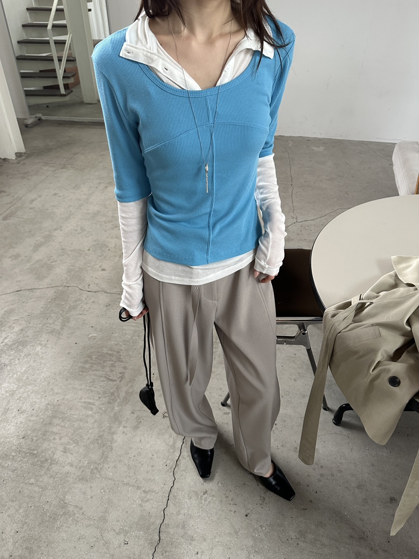 BOWIE韓國代購女裝新品推薦26春夏熱賣休閑職業時尚休閑褲BOWIE休閑褲