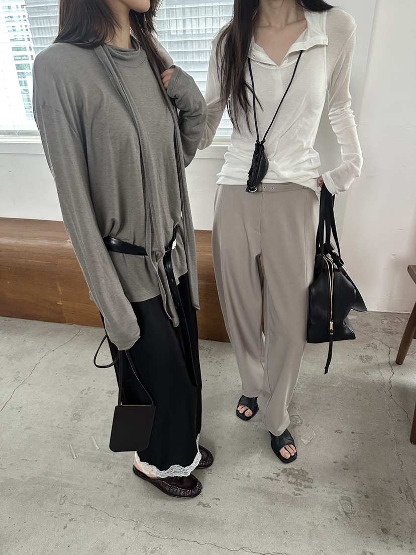 BOWIE韓國代購女裝新品推薦26春夏熱賣休閑職業時尚休閑褲BOWIE休閑褲