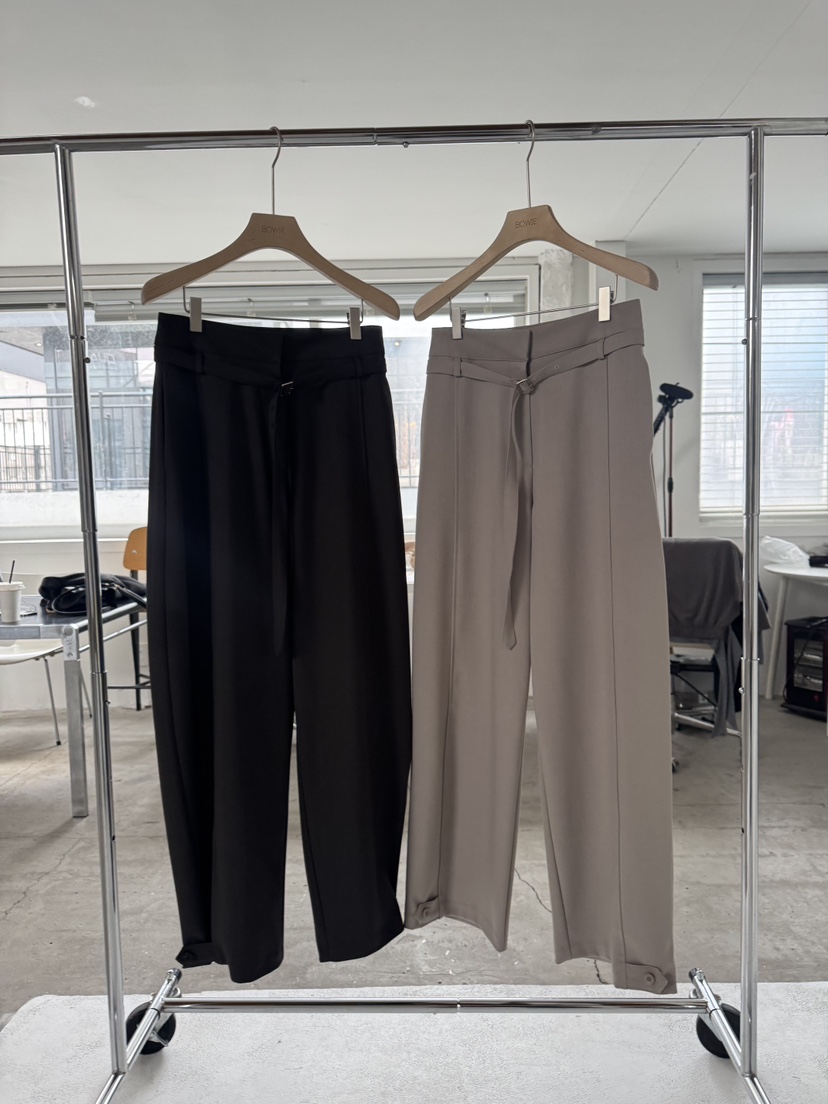 BOWIE韓國代購女裝新品推薦26春夏熱賣休閑職業時尚休閑褲BOWIE休閑褲