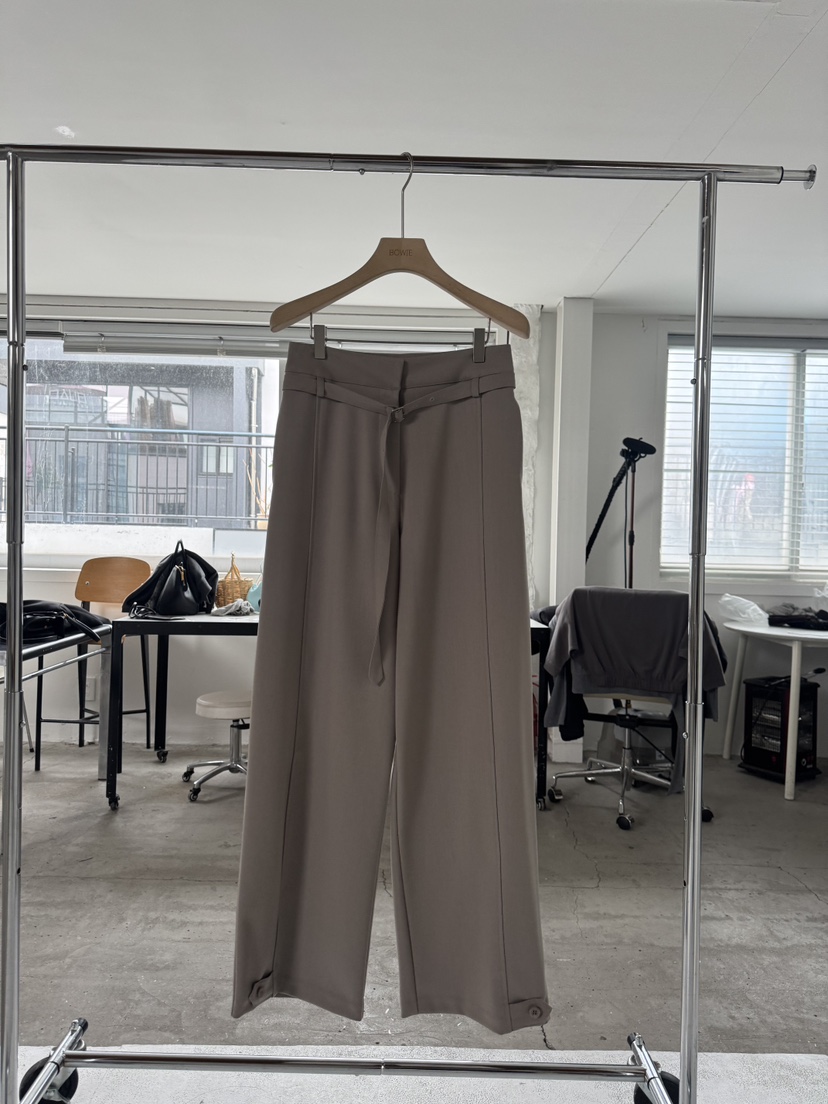 BOWIE韓國代購女裝新品推薦26春夏熱賣休閑職業時尚休閑褲BOWIE休閑褲圖色1