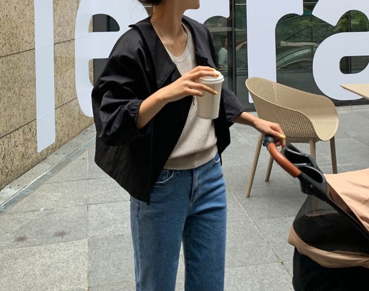 STAY HERE韓國直郵女裝新品26春夏熱賣推薦人氣職業夾克STAY HERE夾克