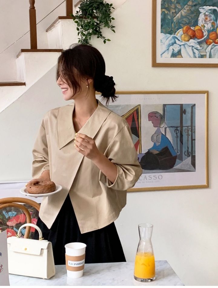 STAY HERE韓國直郵女裝新品26春夏熱賣推薦人氣職業夾克STAY HERE夾克