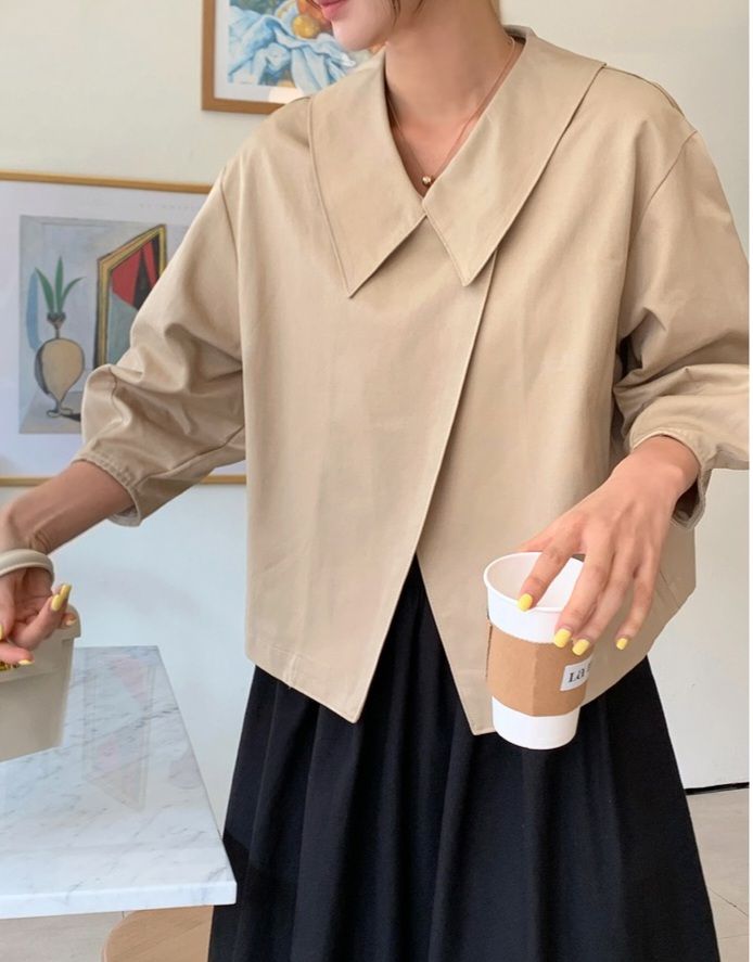 STAY HERE韓國直郵女裝新品26春夏熱賣推薦人氣職業夾克STAY HERE夾克圖色2