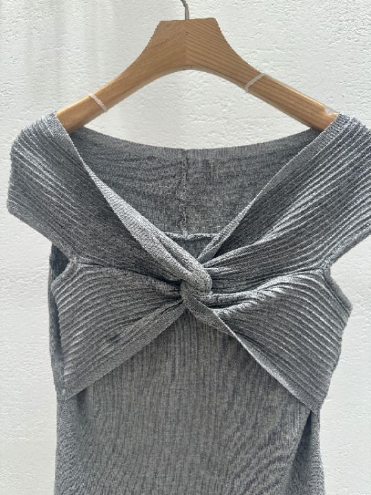 CRONG韓國代購女士新品推薦26春夏熱賣休閑職業針織衫露肩CRONG針織衫