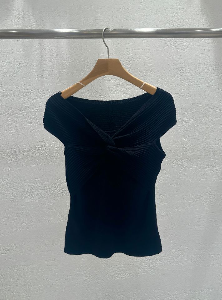 CRONG韓國代購女士新品推薦26春夏熱賣休閑職業針織衫露肩CRONG針織衫圖色3