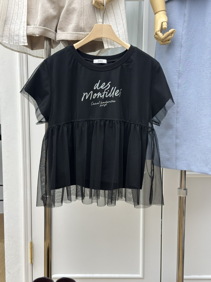 RE:FRESH-L韓國代購女裝新品職業時尚推薦26春夏熱賣T恤RE:FRESHT恤圖色3