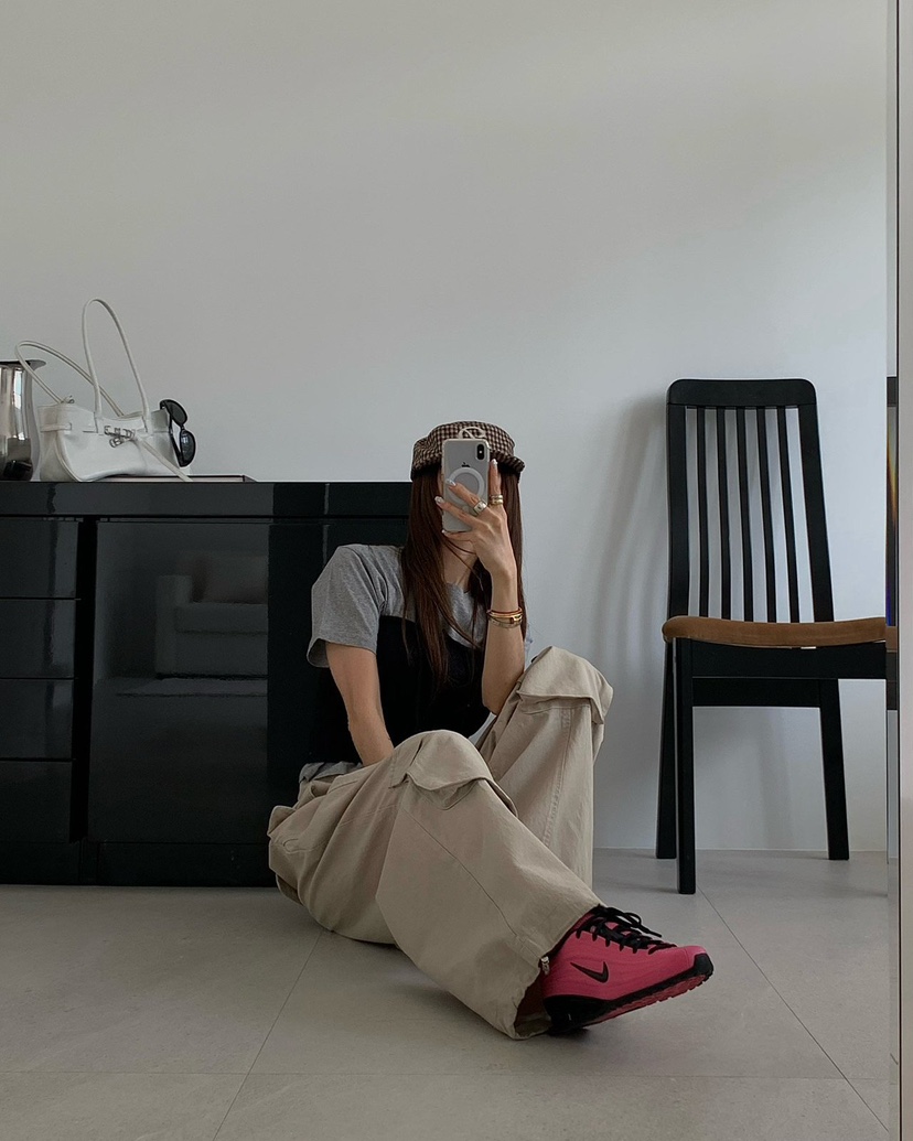 REVE CITE-L韓國東大門代購女士新款職業推薦休閑褲工裝褲REVE CITE-L休閑褲