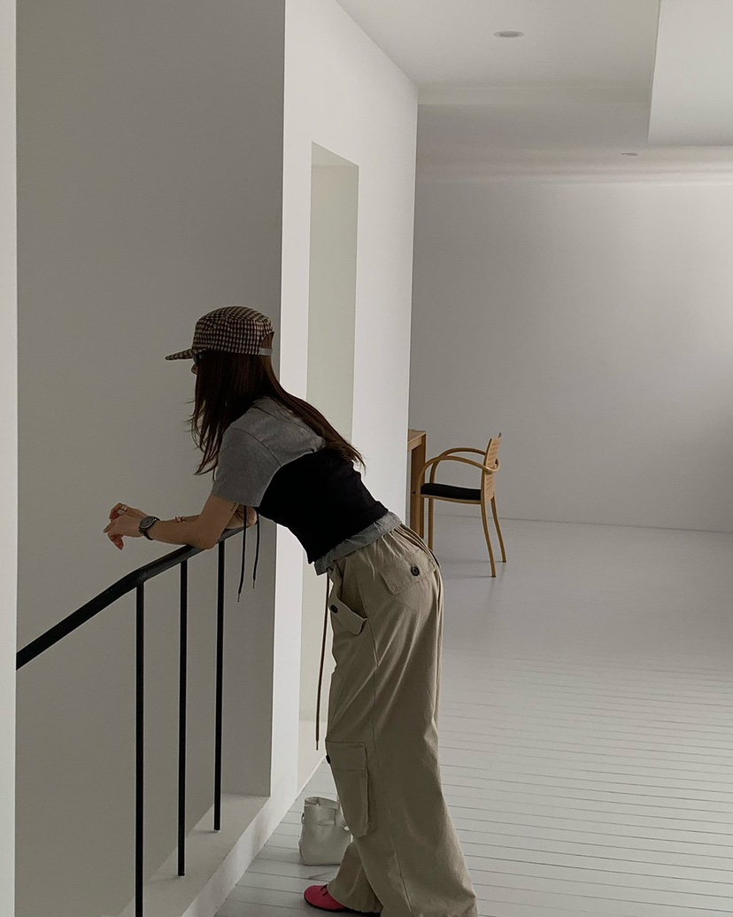 REVE CITE-L韓國東大門代購女士新款職業推薦休閑褲工裝褲REVE CITE-L休閑褲