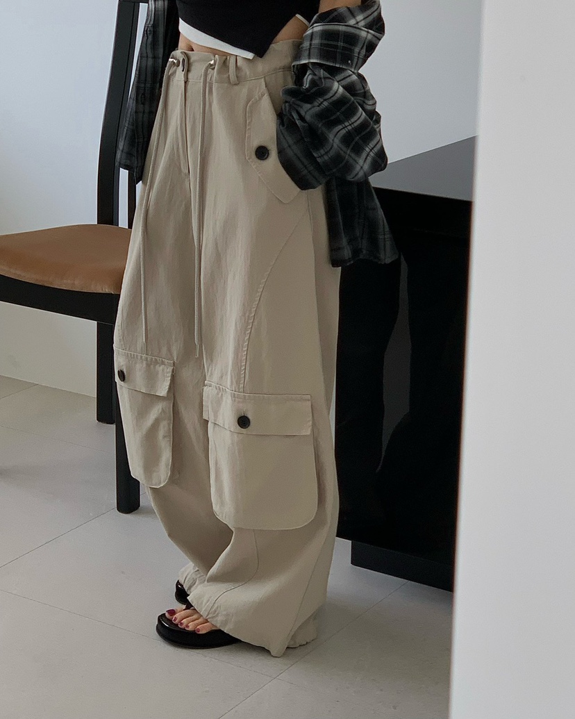 REVE CITE-L韓國東大門代購女士新款職業推薦休閑褲工裝褲REVE CITE-L休閑褲