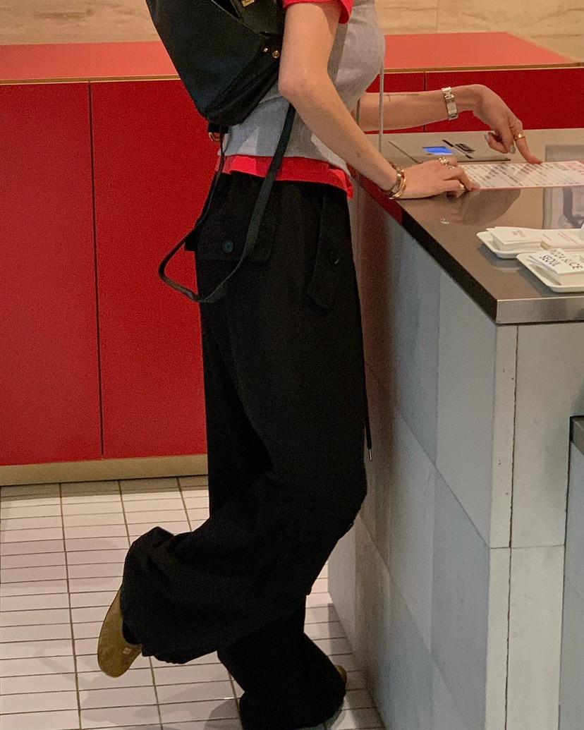 REVE CITE-L韓國東大門代購女士新款職業推薦休閑褲工裝褲REVE CITE-L休閑褲