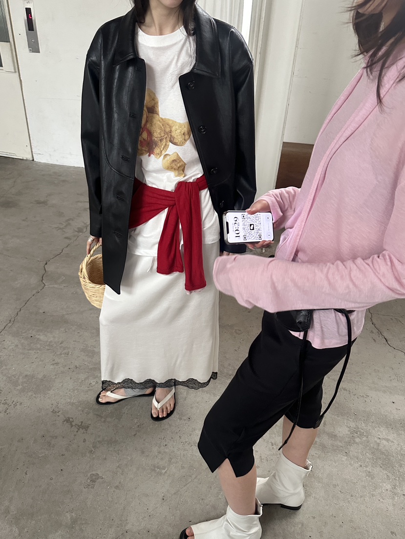 BOWIE韓國代購女裝新款推薦熱賣職業26春夏人氣休閑長裙蕾絲BOWIE長裙