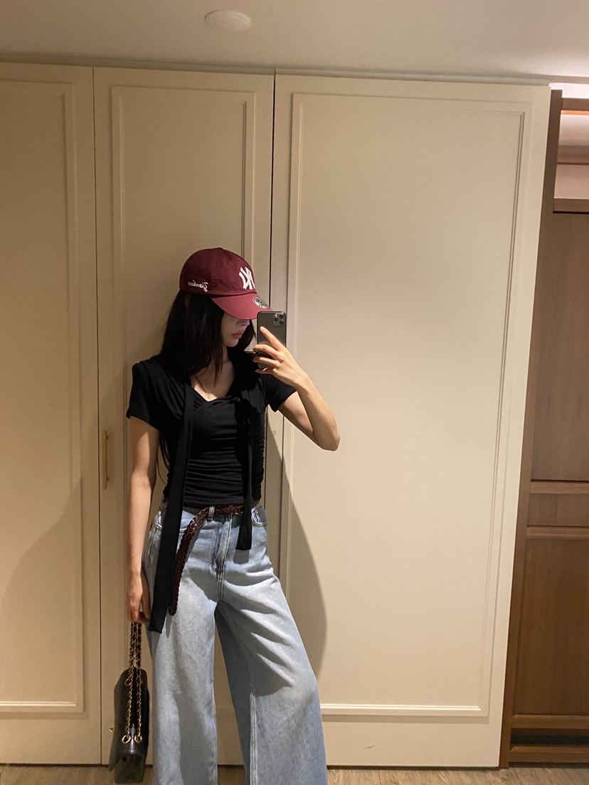 FOUREIGHT韓國東大門直郵女士新品時尚職業休閑人氣T恤圍巾FOUR EIGHTT恤