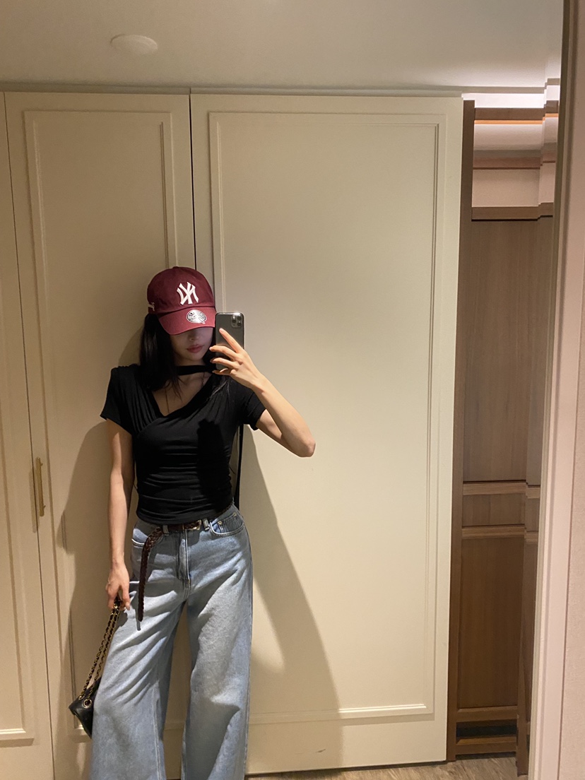 FOUREIGHT韓國東大門直郵女士新品時尚職業休閑人氣T恤圍巾FOUR EIGHTT恤