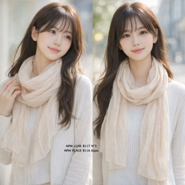 N3韓國代購女士新品熱賣職業時尚26春夏人氣推薦圍巾披肩N3圍巾/披肩