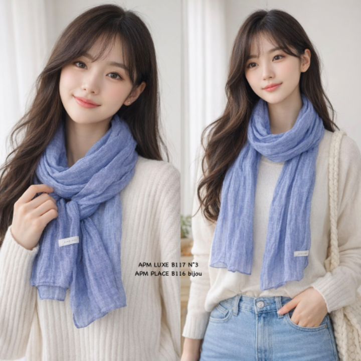 N3韓國代購女士新品熱賣職業時尚26春夏人氣推薦圍巾披肩N3圍巾/披肩