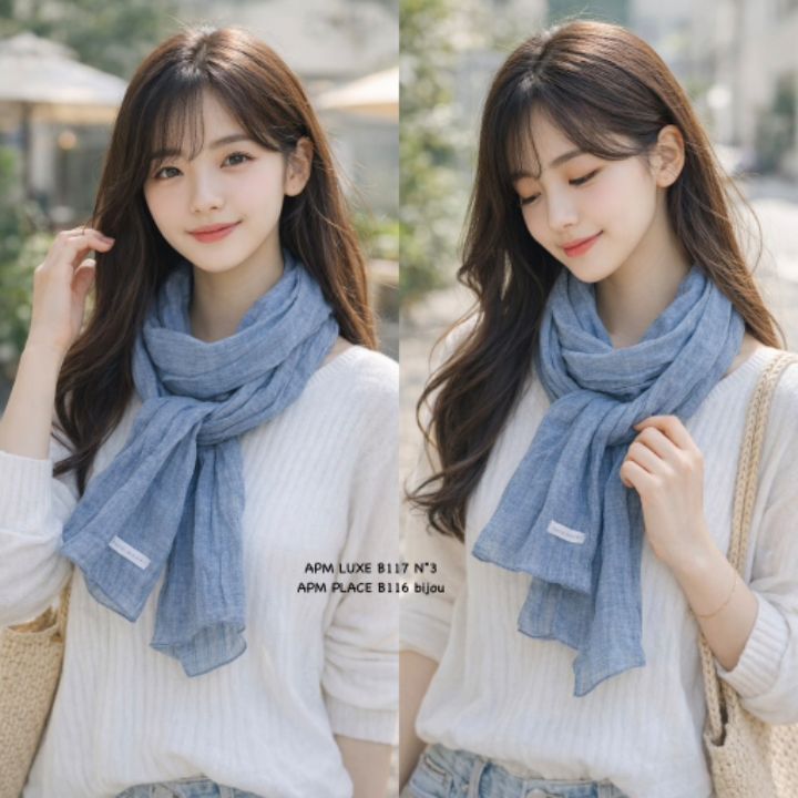 N3韓國代購女士新品熱賣職業時尚26春夏人氣推薦圍巾披肩N3圍巾/披肩
