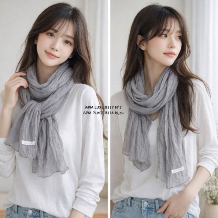 N3韓國代購女士新品熱賣職業時尚26春夏人氣推薦圍巾披肩N3圍巾/披肩