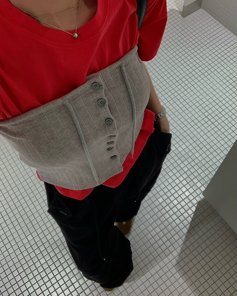 REVE CITE-L韓國東大門直郵女士新品熱賣吊帶背心不含內搭羅紋REVE CITE-L吊帶/背心