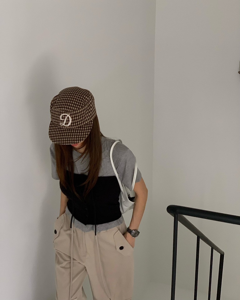 REVE CITE-L韓國東大門直郵女士新品熱賣吊帶背心不含內搭羅紋REVE CITE-L吊帶/背心