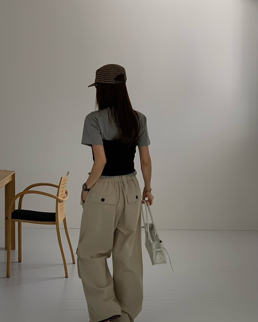 REVE CITE-L韓國東大門直郵女士新品熱賣吊帶背心不含內搭羅紋REVE CITE-L吊帶/背心