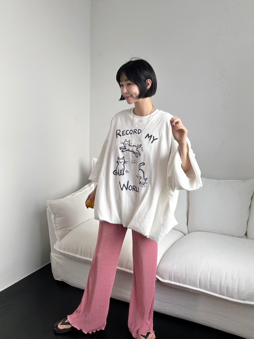 THE LINE-Q韓國直郵實拍女士新款推薦職業26春夏休閑褲THE LINE-Q休閑褲