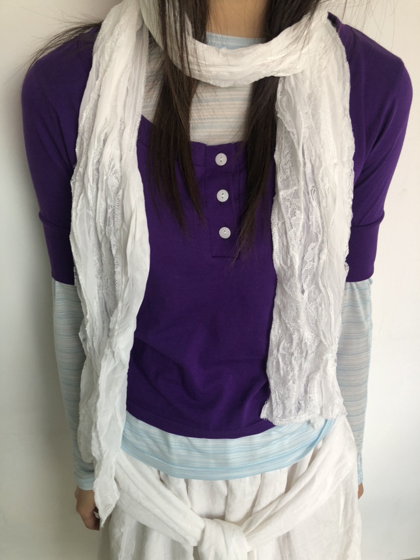 FLASH/I LOVE ME韓國直郵實拍女士新款26春夏T恤不含內搭圍巾FLASH/I LOVE MET恤