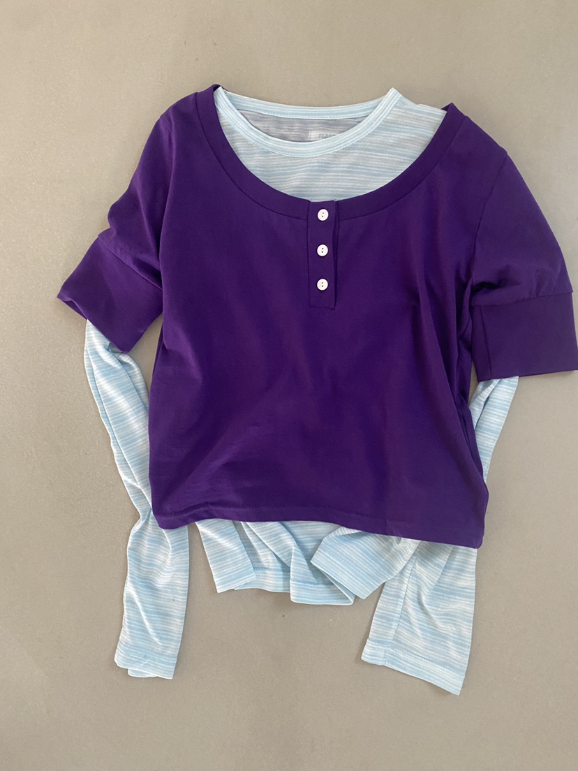 FLASH/I LOVE ME韓國直郵實拍女士新款26春夏T恤不含內搭圍巾FLASH/I LOVE MET恤圖色5