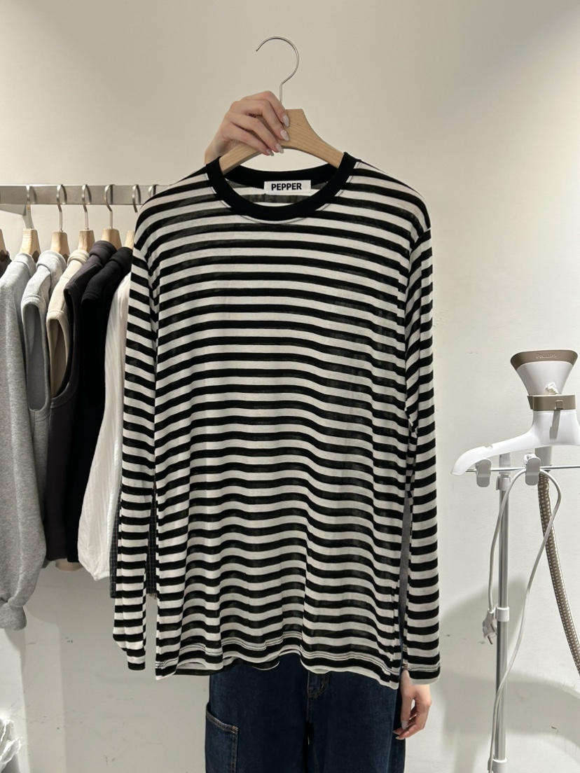 PEPPER-L韓國直郵女士新品推薦休閑熱賣職業時尚26春夏T恤PEPPERT恤圖色1