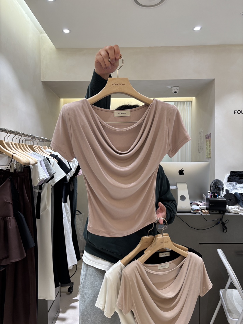 FOUREIGHT韓國直郵實拍女裝新款推薦26春夏職業熱賣人氣T恤FOUR EIGHTT恤圖色3