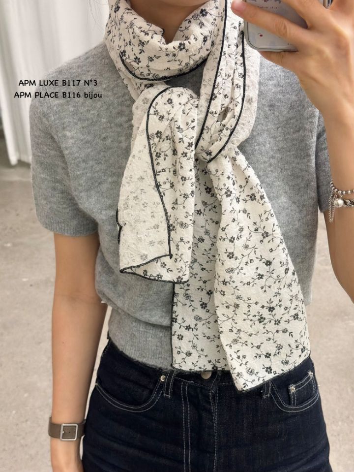 N3韓國東大門直郵女裝新品推薦職業熱賣26春夏人氣圍巾披肩N3圍巾/披肩