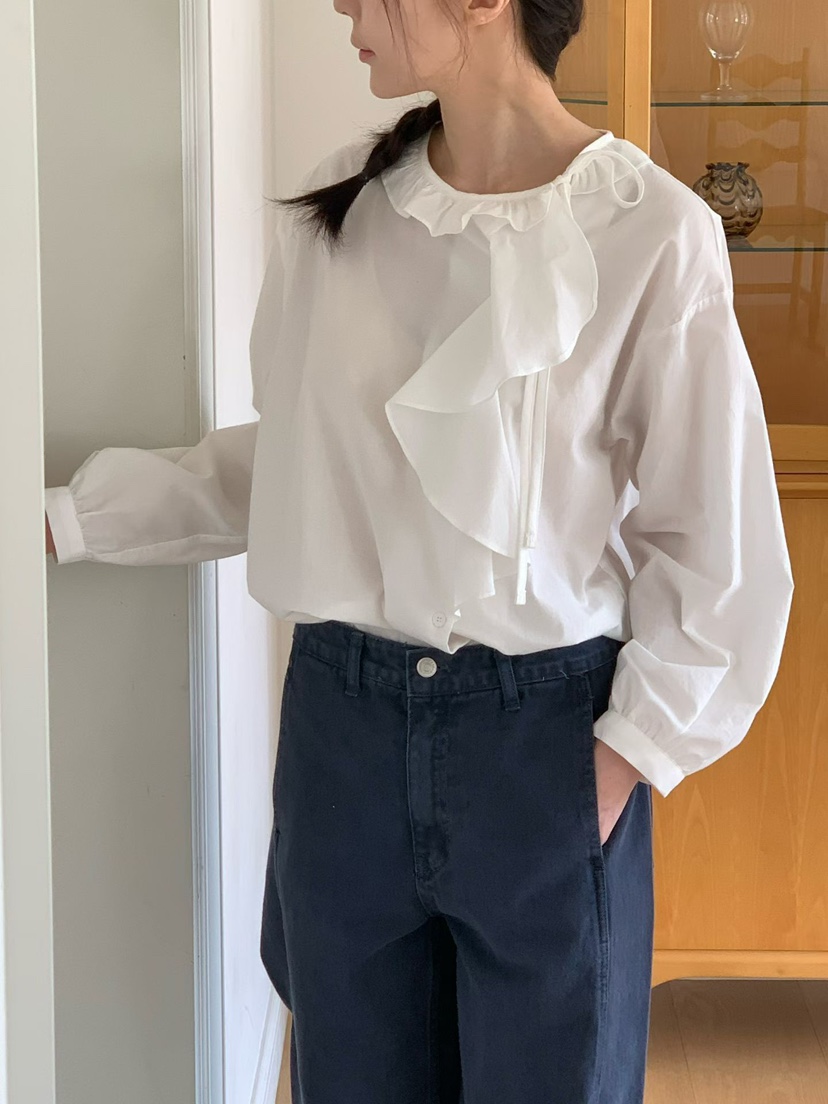 BINUS韓國東大門直郵女裝新款職業人氣26春夏時尚襯衫蕾絲衫BINUS襯衫/蕾絲衫