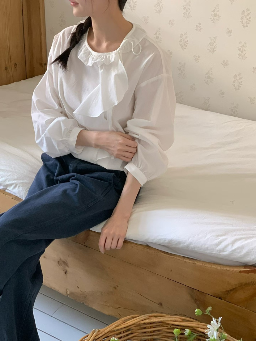 BINUS韓國東大門直郵女裝新款職業人氣26春夏時尚襯衫蕾絲衫BINUS襯衫/蕾絲衫