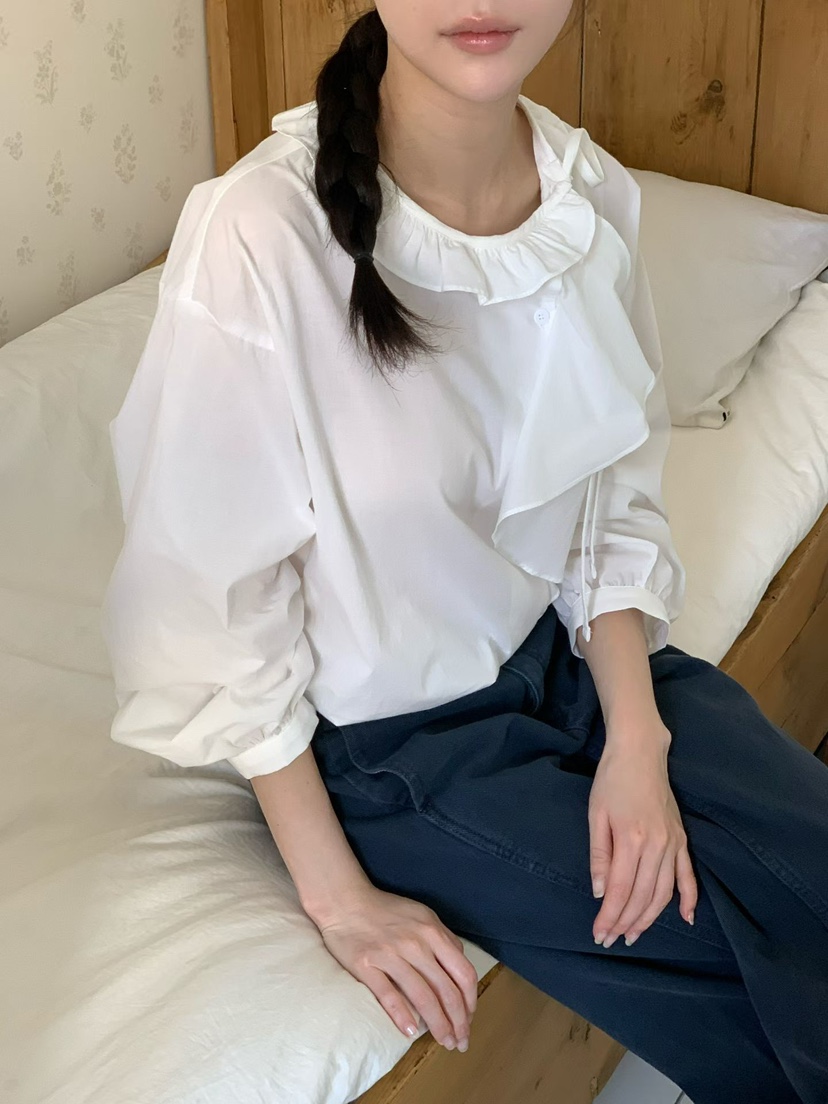 BINUS韓國東大門直郵女裝新款職業人氣26春夏時尚襯衫蕾絲衫BINUS襯衫/蕾絲衫