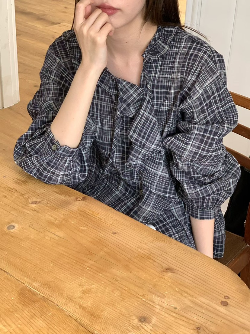 BINUS韓國東大門直郵女裝新款職業人氣26春夏時尚襯衫蕾絲衫BINUS襯衫/蕾絲衫