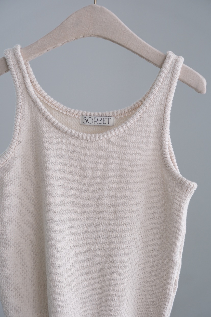 SORBET/FLAT WHITE韓國東大門代購女裝新品26春夏吊帶背心SORBET/FLAT WHITE吊帶/背心