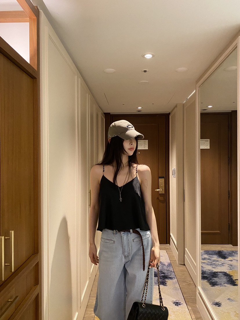 FOUREIGHT韓國直郵實拍女裝新品人氣熱賣休閑推薦吊帶背心FOUR EIGHT吊帶/背心