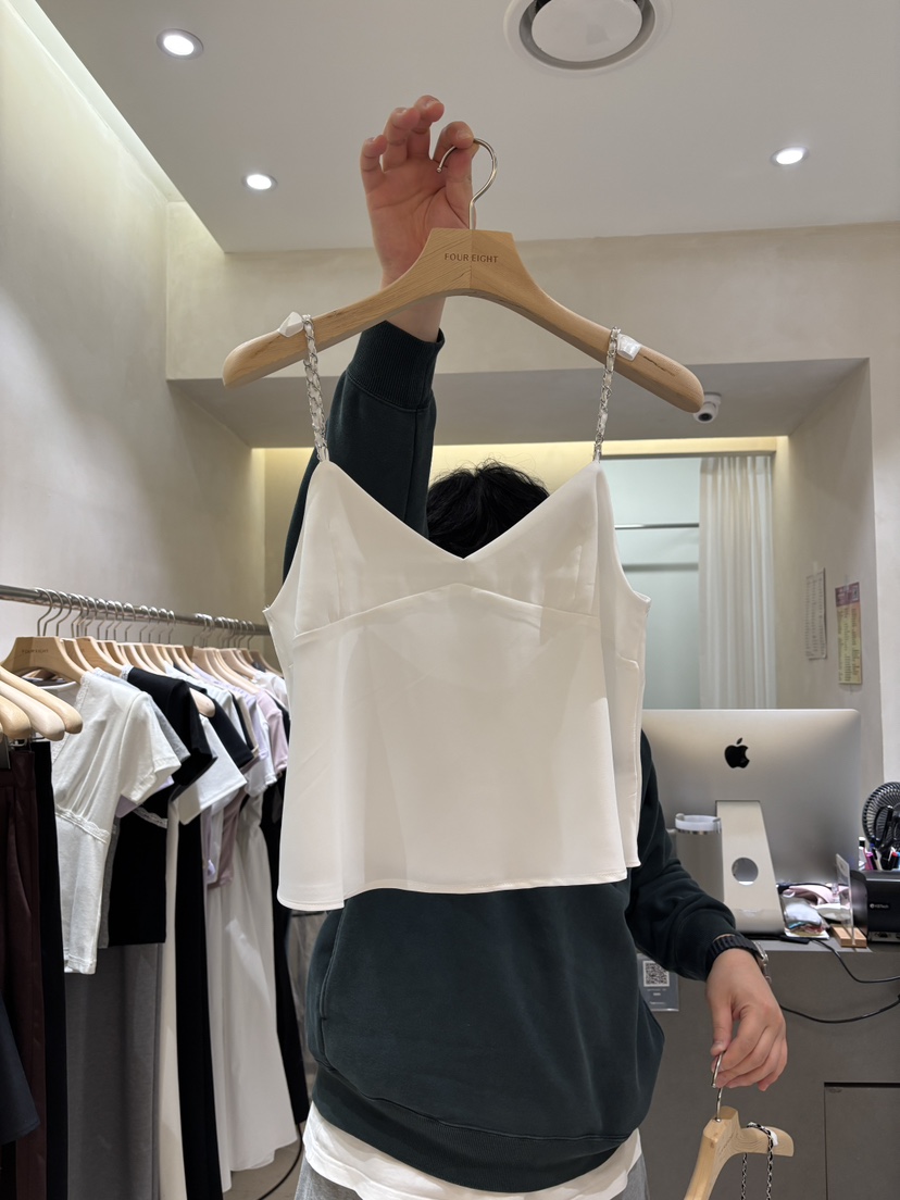 FOUREIGHT韓國直郵實拍女裝新品人氣熱賣休閑推薦吊帶背心FOUR EIGHT吊帶/背心圖色1