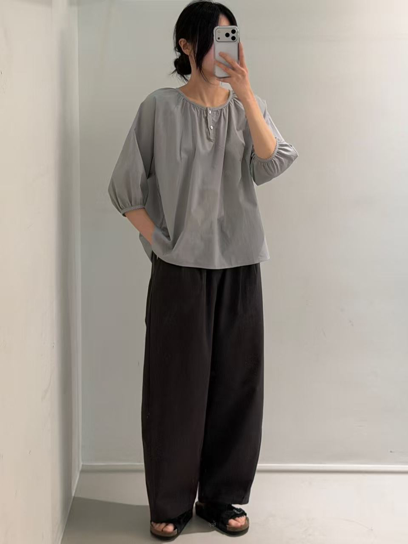 PEPPER-L韓國直郵女裝新款時尚人氣26春夏休閑襯衫蕾絲衫PEPPER襯衫/蕾絲衫