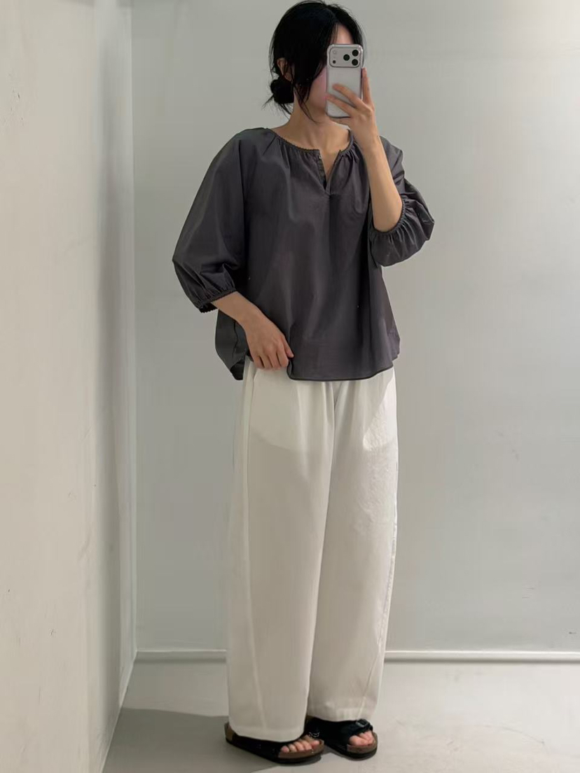 PEPPER-L韓國直郵女裝新款時尚人氣26春夏休閑襯衫蕾絲衫PEPPER襯衫/蕾絲衫