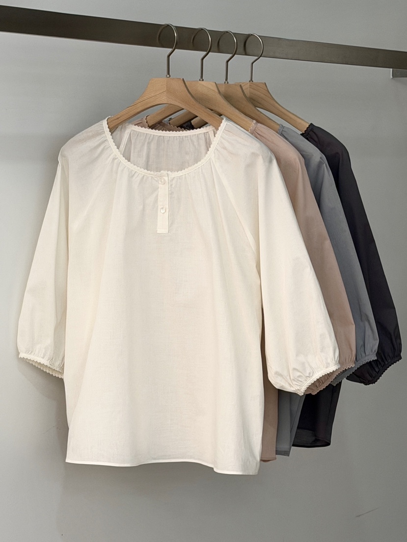 PEPPER-L韓國直郵女裝新款時尚人氣26春夏休閑襯衫蕾絲衫PEPPER襯衫/蕾絲衫