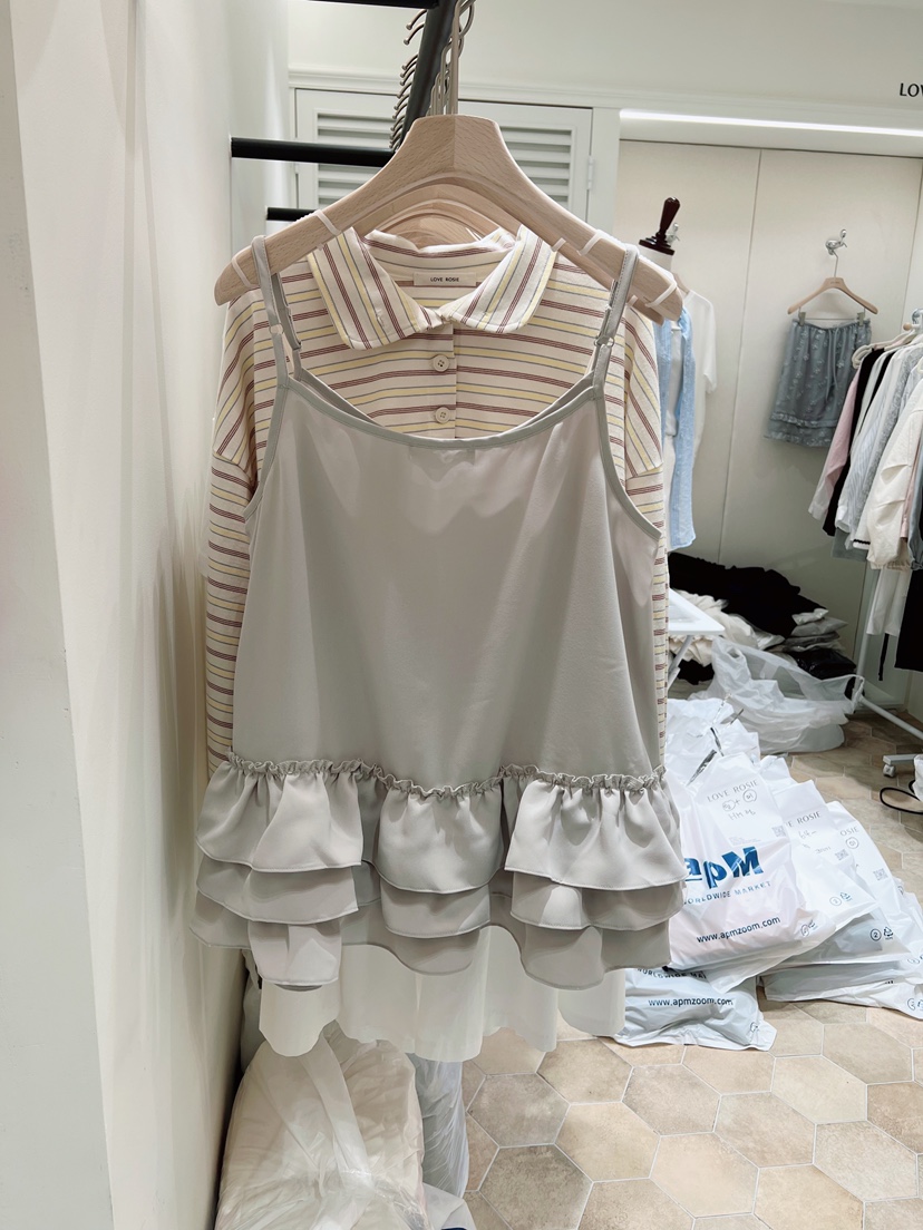 LOVE ROSIE韓國代購女裝新品熱賣推薦休閑26春夏吊帶背心LOVE ROSIE吊帶/背心